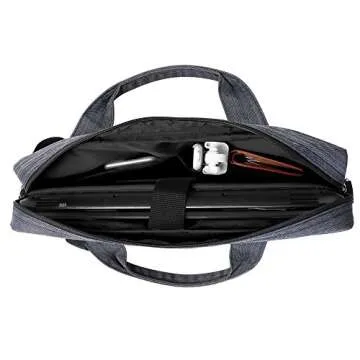 Black 13-inch Anti-theft Laptop Messenger Bag for Surface Pro 9 8 12.3, Pro X 13, Laptop 5 4 13.5"