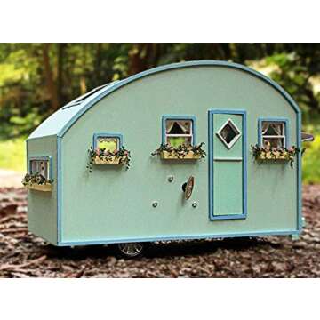 Rylai 3D Puzzles DIY Miniature Dollhouse Kit for Adults Kids Wood Craft Furniture LED Music Box Light Time Travel Series