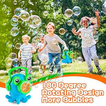 BGdoyz Octopus Bubble Machine for Kids 2500+ Bubbles