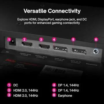 Pixio PX248 Prime Advanced 24 inch 144Hz Refresh Rate FHD 1080p Resolution Fast Nano IPS Panel 1ms GTG Response Time Gaming Monitor with AMD FreeSync Premium