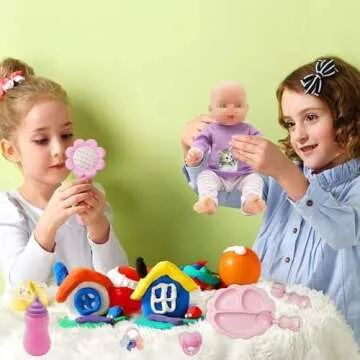SOTOGO 34 Piece Baby Doll Accessories Set - Fun Care Play