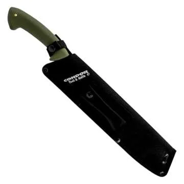 Condor Tool & Knife Bushcraft Parang Machete Knife - High Carbon Steel, 13in Blade with Sheath