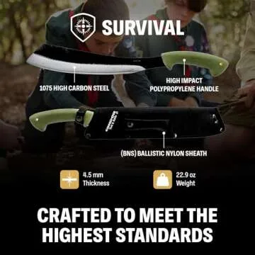 Condor Bushcraft Parang Machete - Heavy Duty Outdoor Tool