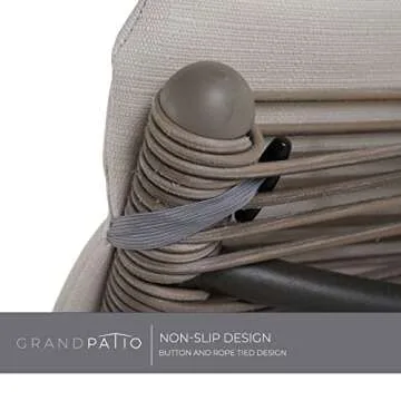 Grand Patio Outdoor Chaise Lounge with Wicker Cushion