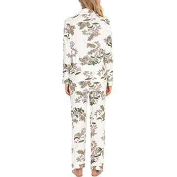 Leikar Button Up Pajamas For Women Soft Comfy Set Floral Pajama Set Postpartum Clothes S