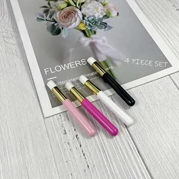4 Pcs Lash Shampoo Brushes, Peel Off Blackhead Brush Remover Tool, Nose Pore Deep Cleaning Brush, Facial Cleansing Brushes, Eyelash Extensions Blackhead Brush Washing Brush