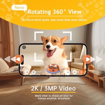 Adorbee Pet Camera: 2K Treat Dispenser and Bark Alert