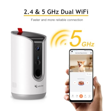 Adorbee Pet Camera: 2K Treat Dispenser and Bark Alert