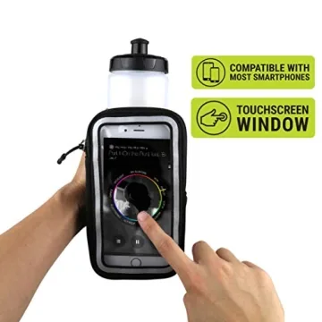 Gear Beast Running Water Bottle and Phone Holder - 23 oz