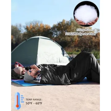 Sportneer 3-4 Season Sleeping Bag for Adults - Waterproof & Lightweight