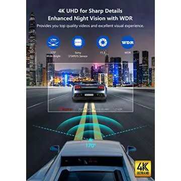 [F7NS+Original Rear Camera]-REDTIGER F7NS 4K Dash Cam with Wi-Fi GPS Front and Original Rear Camera and Cable