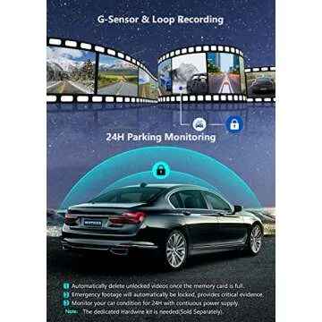 [F7NS+Original Rear Camera]-REDTIGER F7NS 4K Dash Cam with Wi-Fi GPS Front and Original Rear Camera and Cable