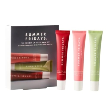 Summer Fridays Limited Edition The Holiday Lip Butter Balm Set - Hydrating Flavors for Luscious Lips...