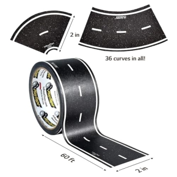 PlayTape Road Tape & Curves for Creative Fun and Adventure