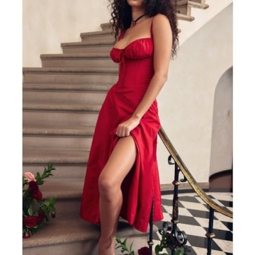 Elegant Yazinie Midi Dress for Women - Flowy A-Line Style