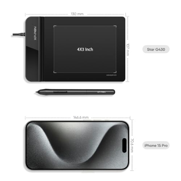 XPPen G430S Drawing Tablet for Artists and Students