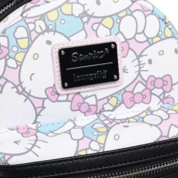 Loungefly Sanrio Hello Kitty Pastel Women's Double Strap Shoulder Bag Purse
