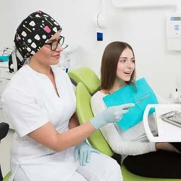 Honoson 6 Pcs Stylish Dental Scrub Caps with Buttons