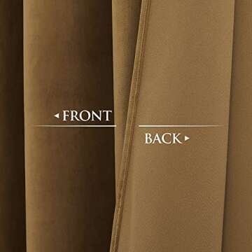 StangH Velvet Curtains 84" Long - Light Blocking & Stylish