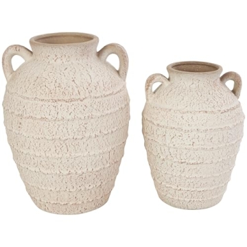 Deco 79 Stylish Ceramic Vases Set for Home Decoration
