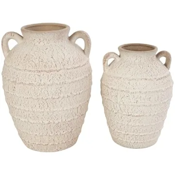 Deco 79 Stylish Ceramic Vases Set for Home Decoration