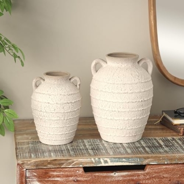 Deco 79 Stylish Ceramic Vases Set for Home Decoration