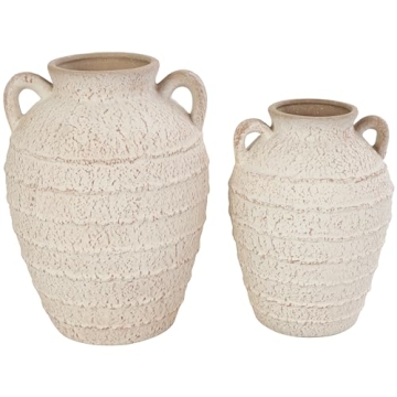 Deco 79 Stylish Ceramic Vases Set for Home Decoration