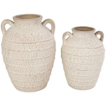 Deco 79 Stylish Ceramic Vases Set for Home Decoration