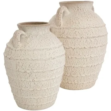 Deco 79 Stylish Ceramic Vases Set for Home Decoration