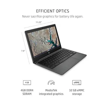 HP Chromebook 11-inch Laptop - Lightweight & Portable