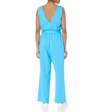 The Drop Women's @Caralynmirand Sleeveless Wrap-Jumpsuit - Chic & Versatile Fashion Essential