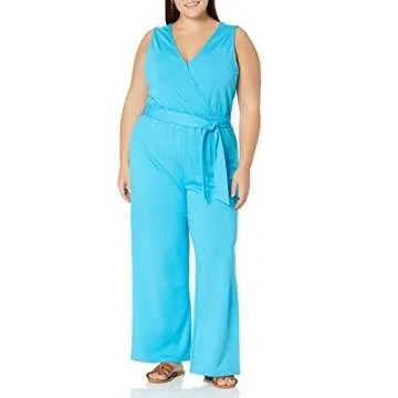 The Drop Women's @Caralynmirand Sleeveless Wrap-Jumpsuit