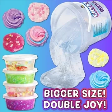 Massive Crystal Clear Slime Bucket for Unlimited Fun