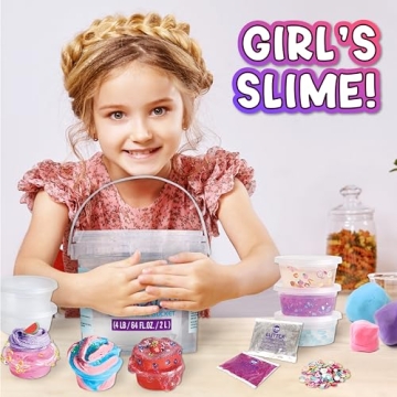 Massive Crystal Clear Slime Bucket for Unlimited Fun