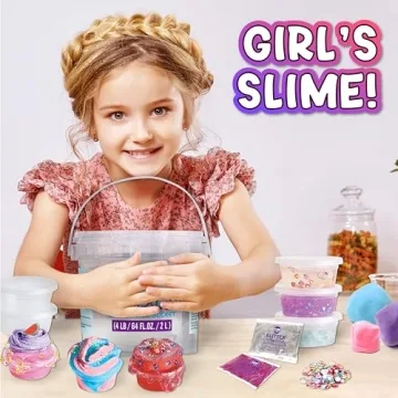 Massive Crystal Clear Slime Bucket for Unlimited Fun
