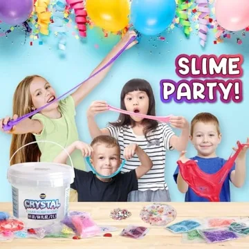 Massive Crystal Clear Slime Bucket for Unlimited Fun