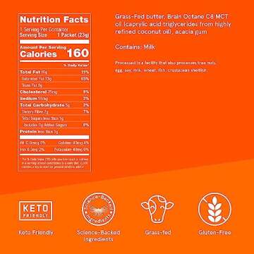 Bulletproof InstaMix Original Unflavored Keto Coffee Creamer Packets, Pack of 14, Powdered Grass-Fed...