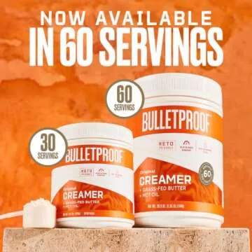 Bulletproof InstaMix Original Unflavored Keto Coffee Creamer Packets, Pack of 14, Powdered Grass-Fed Butter and Brain Octane C8 MCT Oil, Supports Brain Function