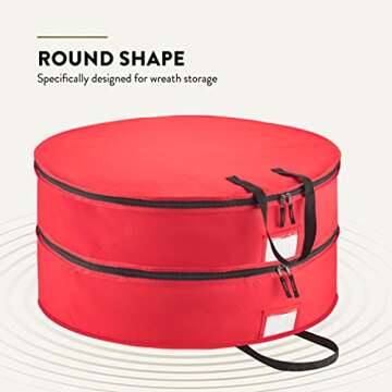 Buy ZOBER Christmas Wreath Storage Container - Discover Durable & Efficient Storage!