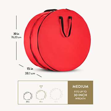 Buy ZOBER Christmas Wreath Storage Container - Discover Durable & Efficient Storage!