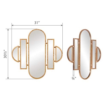 Elegant Patton Wall Decor Antique Gold Vanity Mirror