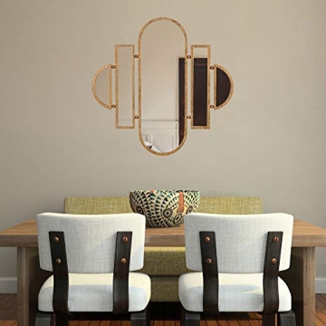 Elegant Patton Wall Decor Antique Gold Vanity Mirror