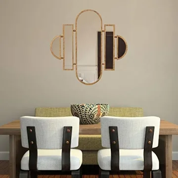 Elegant Patton Wall Decor Antique Gold Vanity Mirror