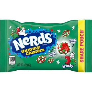Holiday Nerds Frosty Gummy Clusters Share Pouch - 3 oz