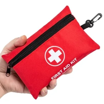 Atickyaid Mini First Aid Kit - 140 Piece Small First Aid Medical Kit for Car, Home, Office, Travel, ...