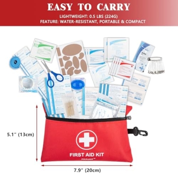 Atickyaid Mini First Aid Kit for Travel and Outdoor Safety