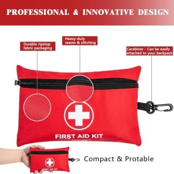 Atickyaid Mini First Aid Kit for Travel and Outdoor Safety