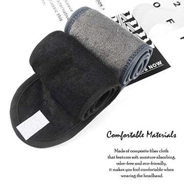 12pcs Spa Facial Headband & Silicone Brush Set for Beauty