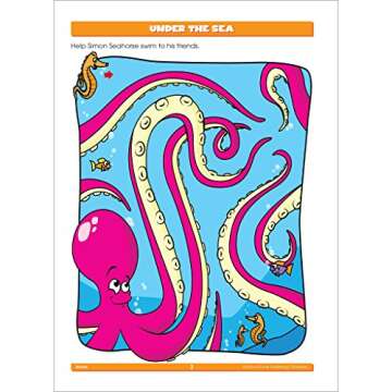 School Zone Mazes Workbook: Activity Zone® Series, Preschool, Kindergarten, Maze Puzzles, Follow Paths, Attention, Problem-Solving, and More