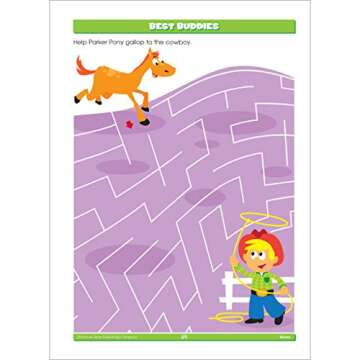 School Zone Mazes Workbook: Activity Zone® Series, Preschool, Kindergarten, Maze Puzzles, Follow Paths, Attention, Problem-Solving, and More